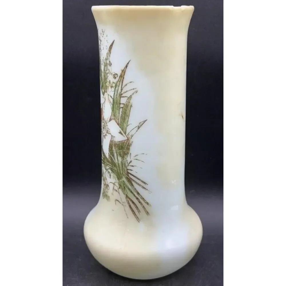 VTG Takahashi Soft Flower San Francisco Bud Vase Hand-Painted 11.5